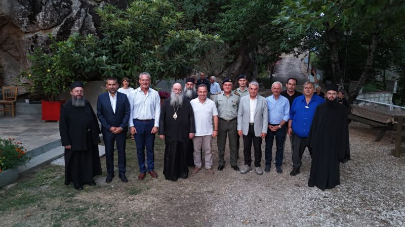 Υποδοχή Ιερού Λειψάνου Αγίου Εφραίμ Ν. Μάκρης στην Ιερά Μονή Μεταμορφώσεως του Σωτήρος Πρασινάδας Παρανεστίου. 